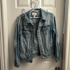 Forever 21 distressed denim jacket